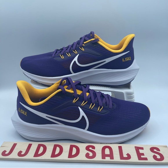 Nike Air Zoom Pegasus 39 LSU Tigers White Purple DR1968-500 Men's